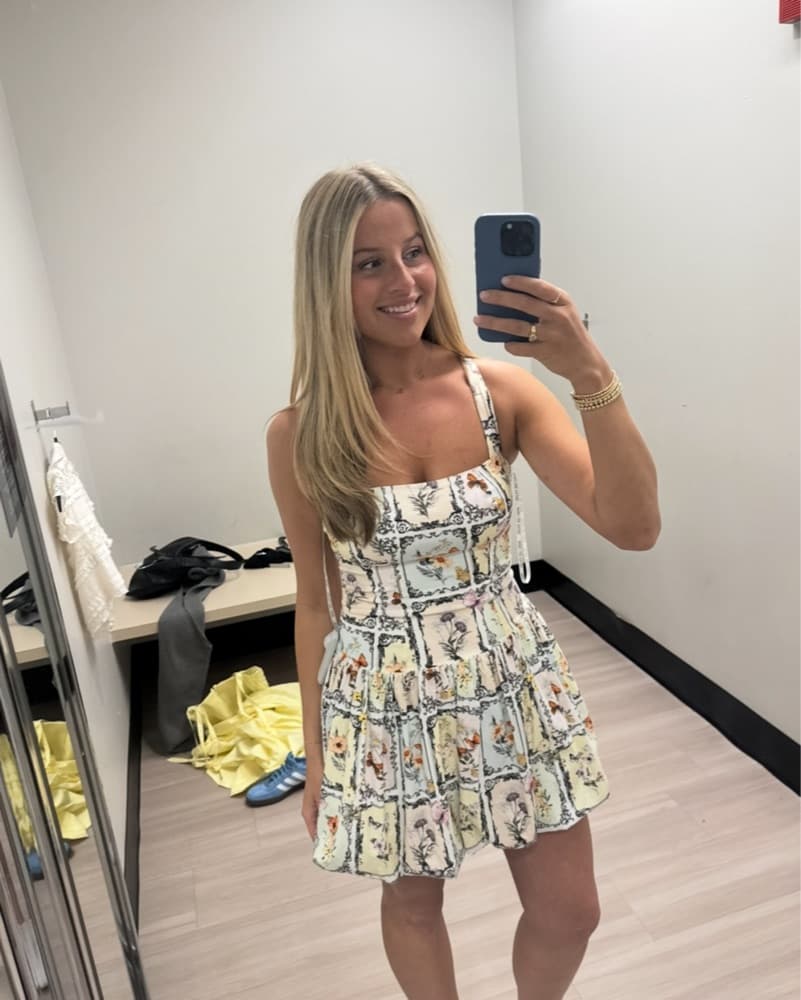 Drop Waist Bubble Mini Dress - Image 4