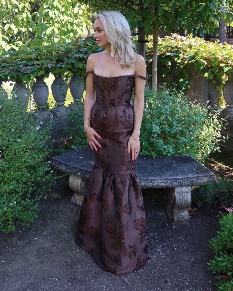 V Chapman Cherie Cocoa Gown - Image 2