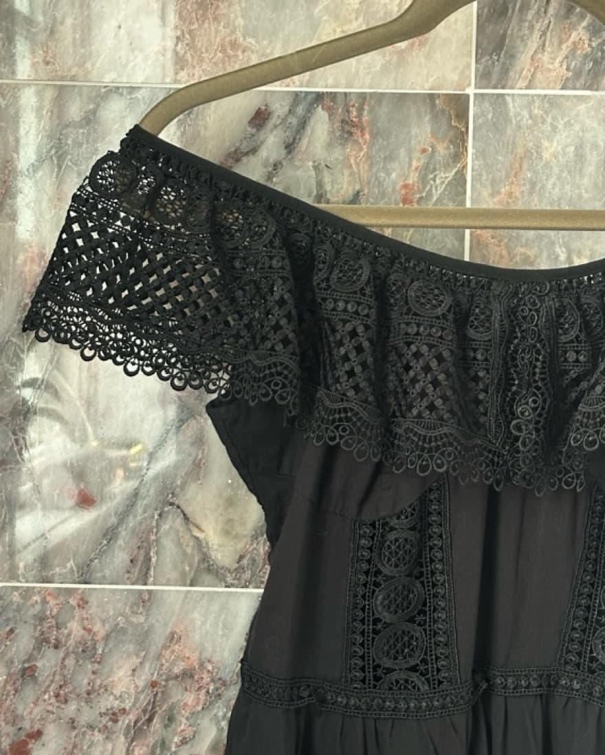 Charo Ruiz Vaiana Off Shoulder Dress - Image 3