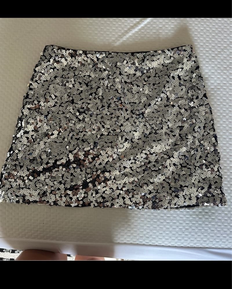 Reformation Veranda Sequin Mini Skirt - Image 3