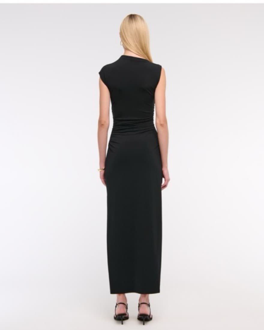 Black High Neck Dress - Image 4