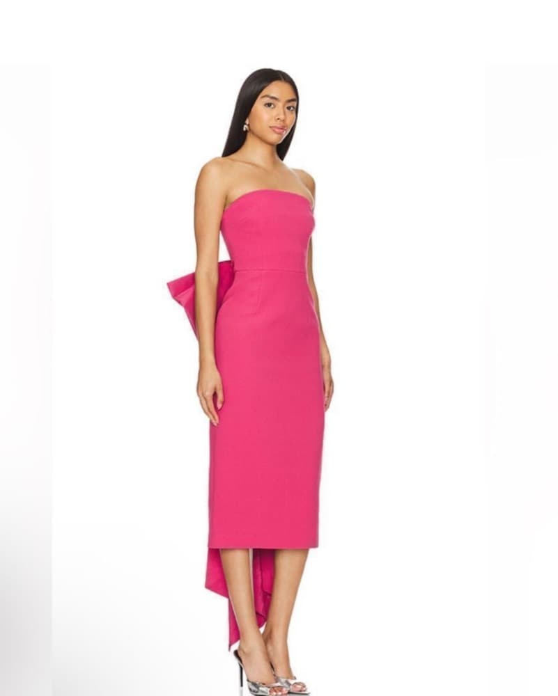 Alexia Maria Bow Midi Dress - Image 4