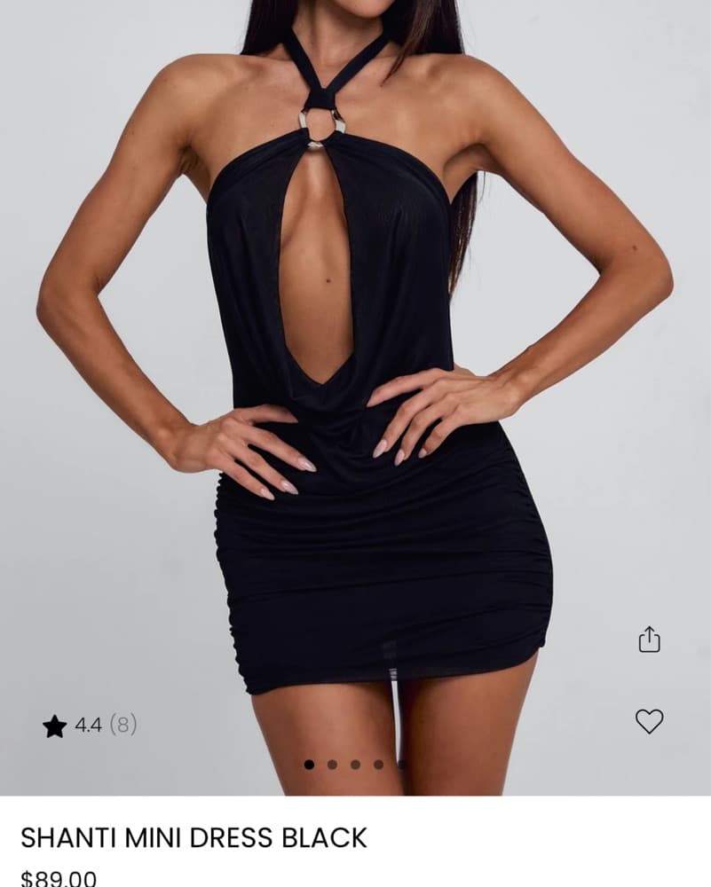 Outcast Black Mini Dress - Image 1