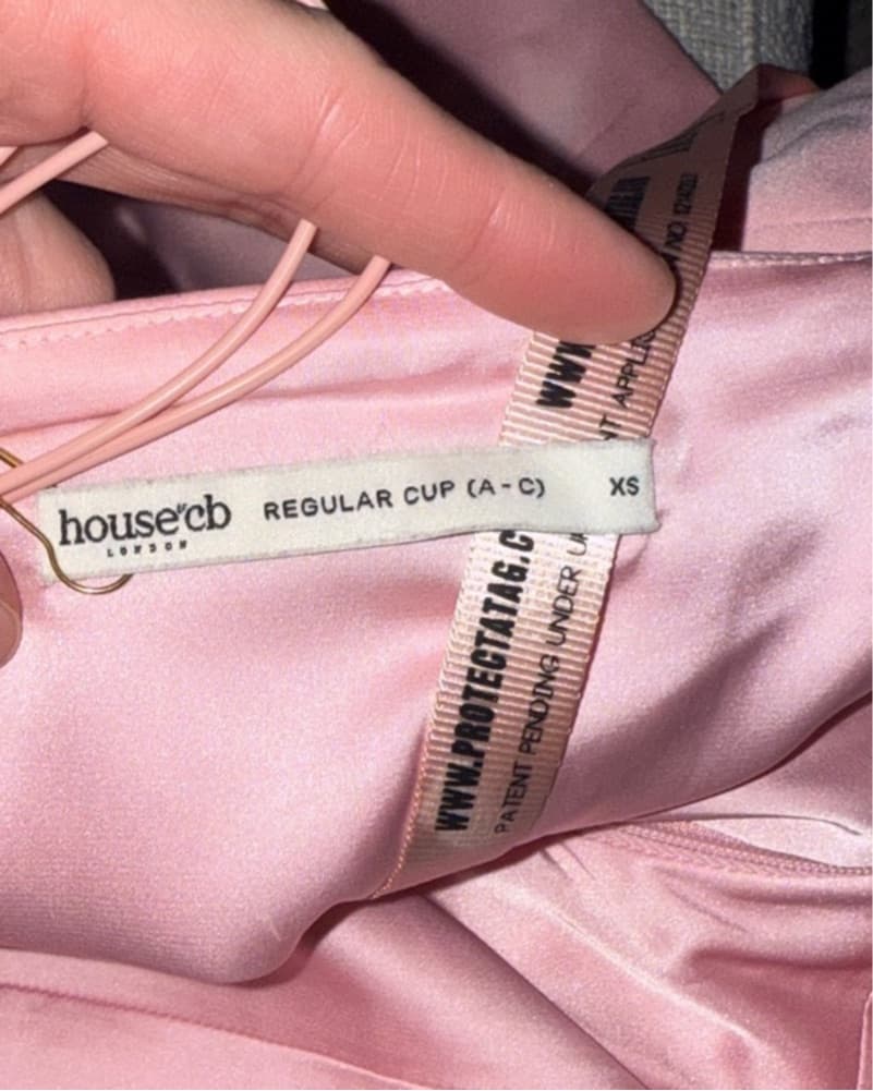 House of CB Cosette Pink Satin Minidress - Image 4