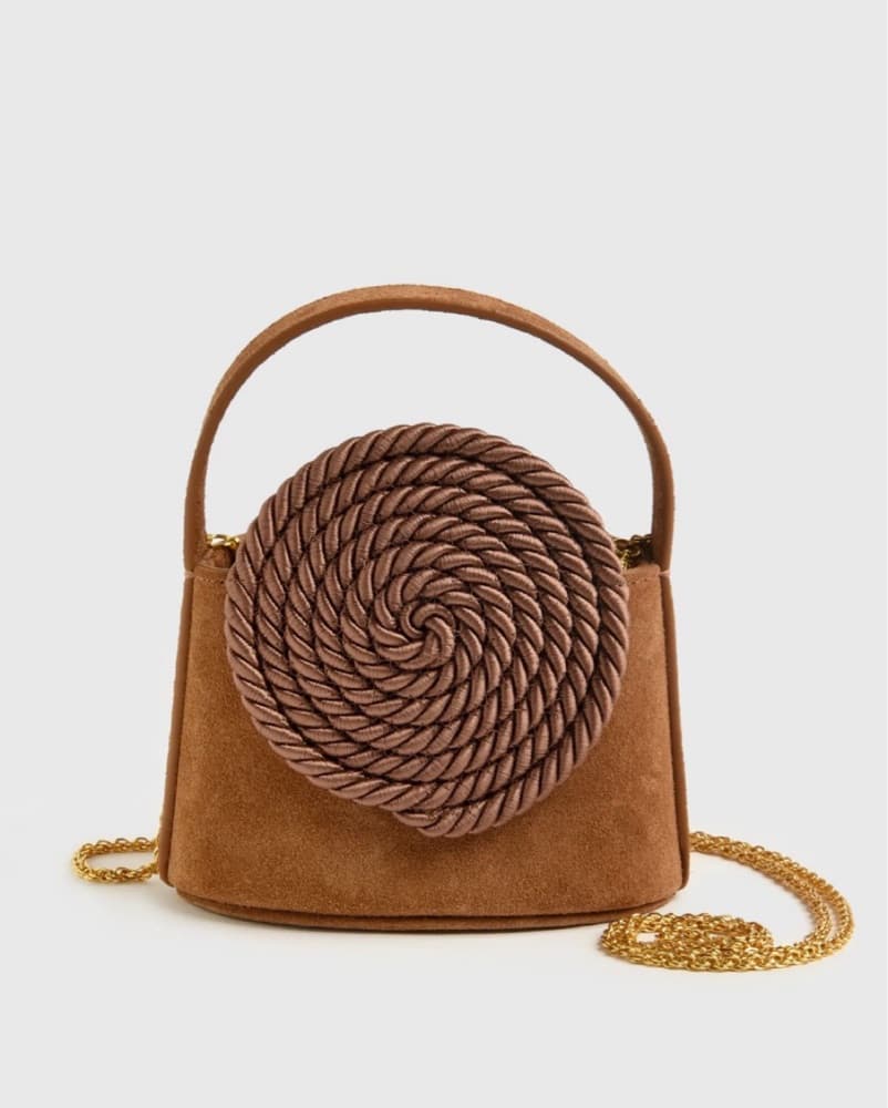 Destree Mini Brown Suede Bag  - Image 1