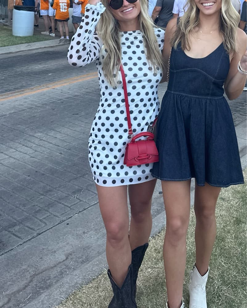 Polka Dot Mini Dress - Image 2