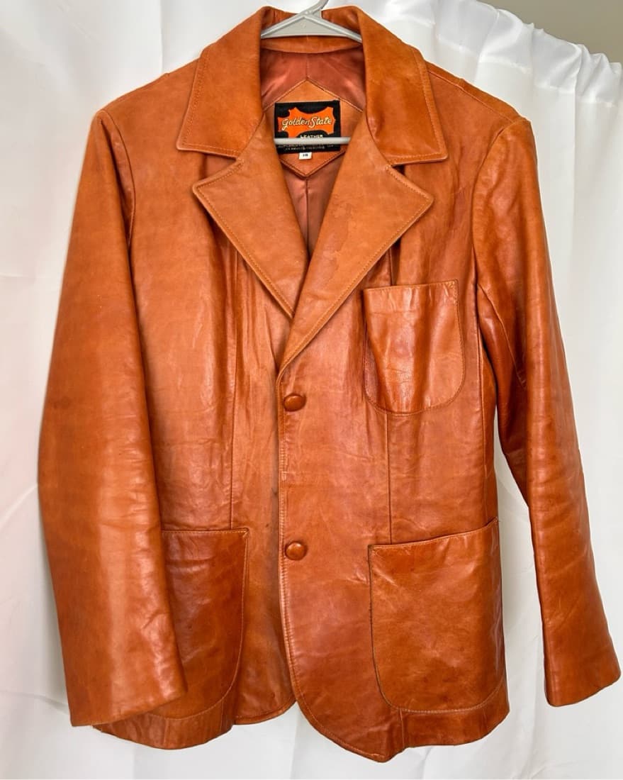 Vintage 70s Golden State Leather Jacket - Image 2