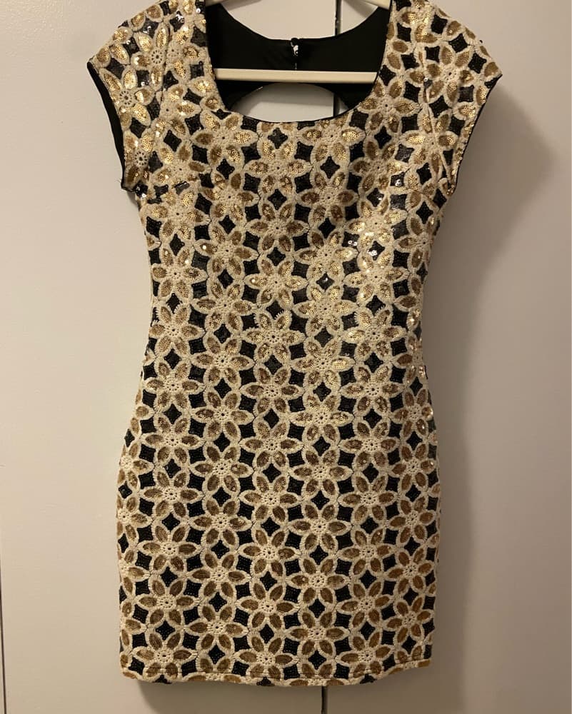Gorgeous Sequin Floral Dress - Image 1