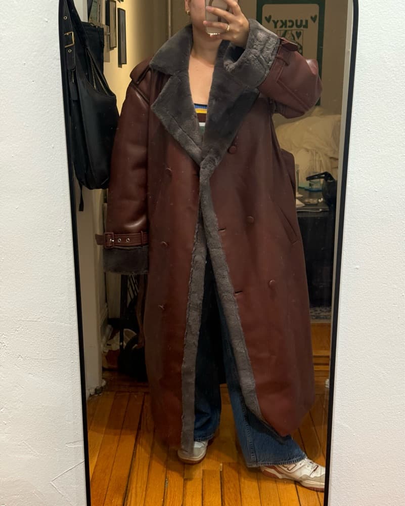 NWT WeWoreWhat Dark Brown Faux Fur Coat  - Image 5