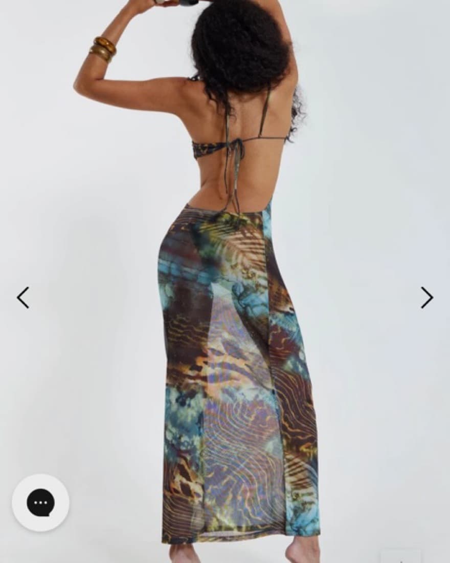 Oceana Mesh Maxi Dress - Image 2