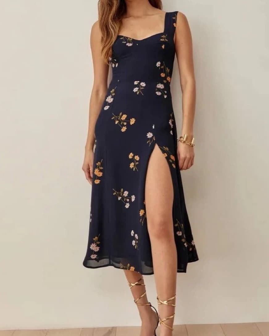 Reformation Size 0 - Fulton Midi Dress - Image 2