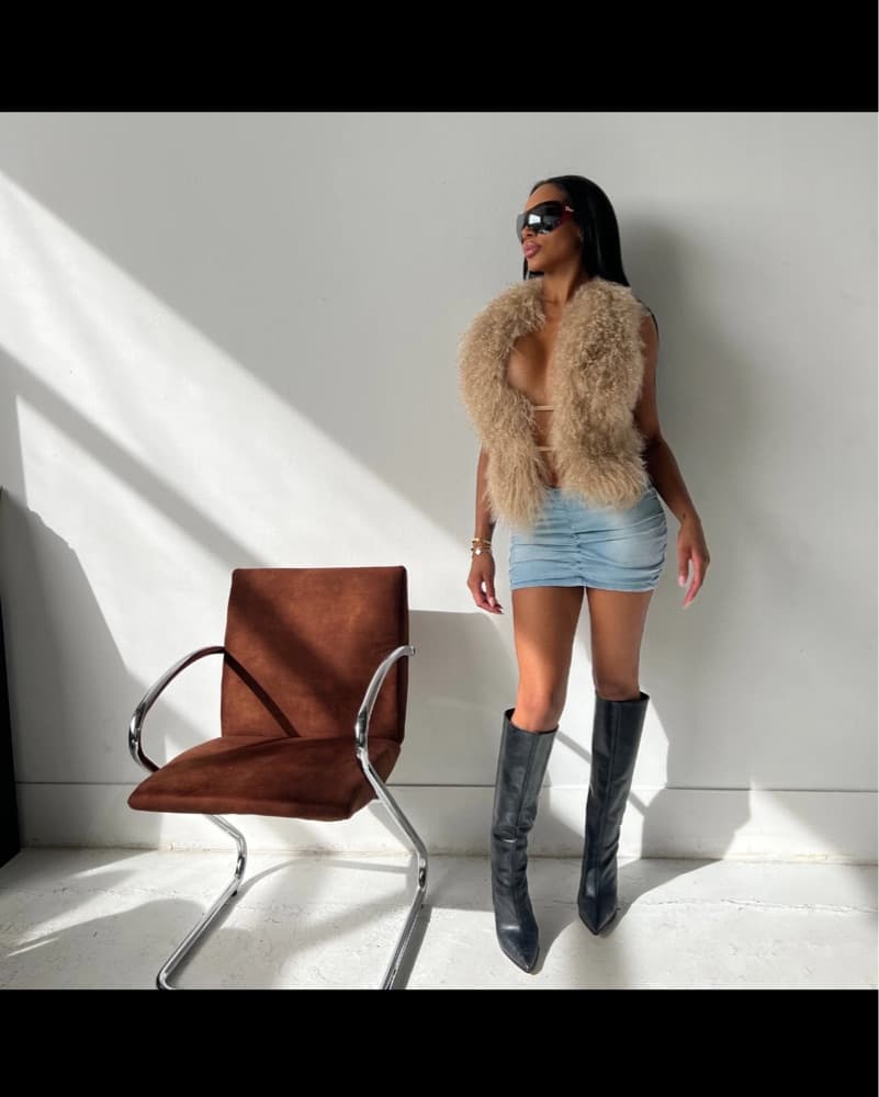 Mongolian Faux Fur Top - Image 2