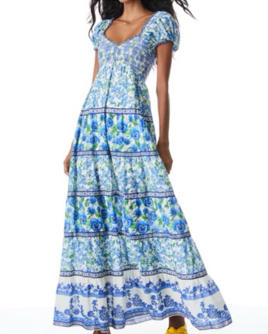 Alice + Olivia Blue Long Dress - Image 1