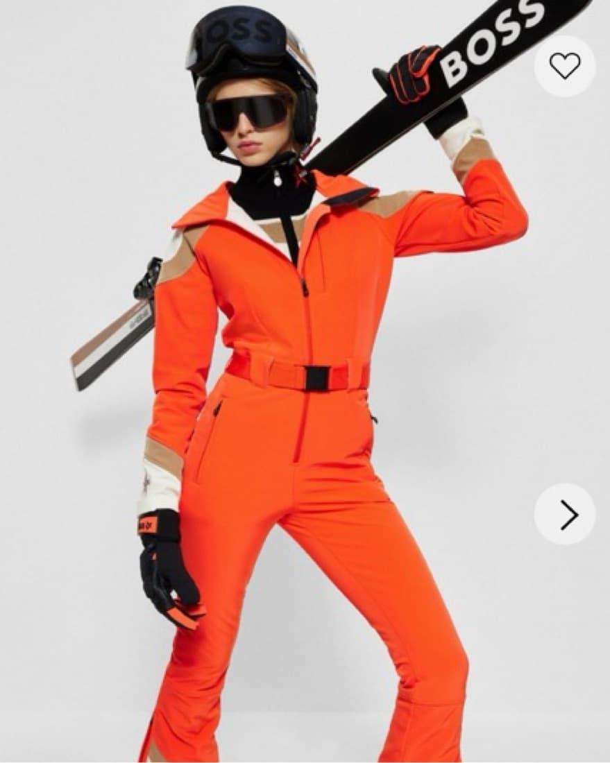 ORANGE BOSS HOODED  SKI SUIT - Image 2