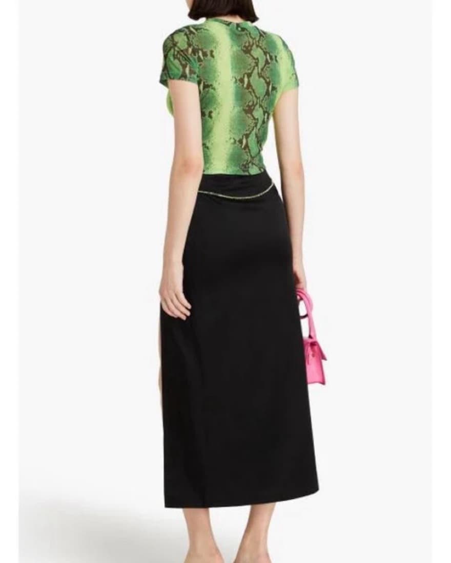 Cult Gaia Cropped Snake-print Top - Image 2