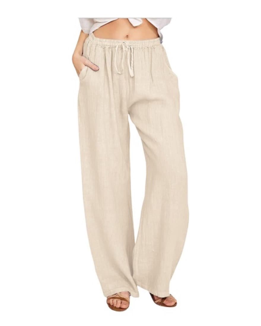 Cotton Linen Pants - Medium - Image 1