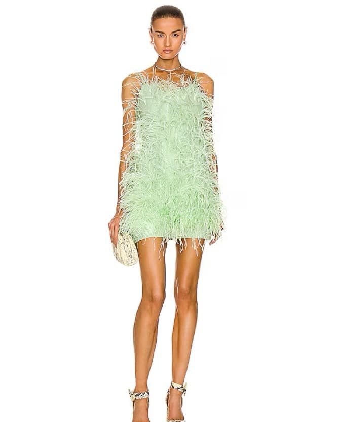 Cult Gaia Feather Mini Dress  - Image 1