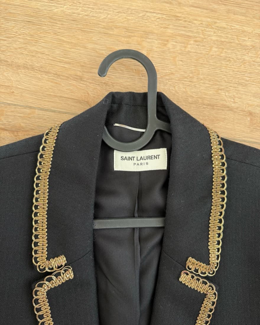 YSL Gold Trimmed Blazer Fits M-L - Image 2