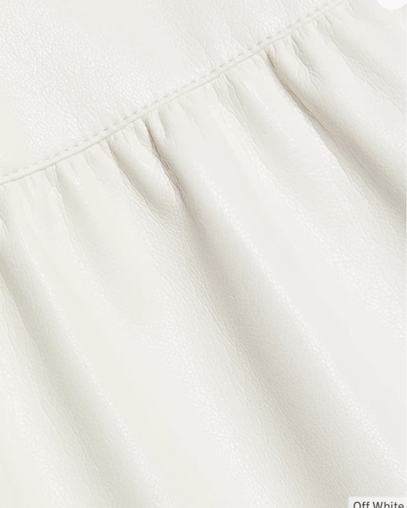 Alice + Olivia Mila White Leather Dress - Image 3