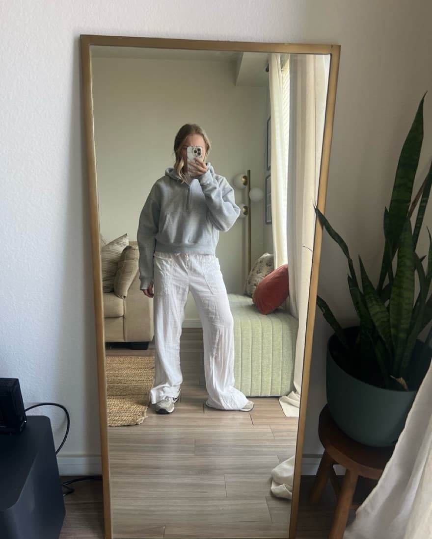 Hoodie Cropped Quarter Zip - Image 1