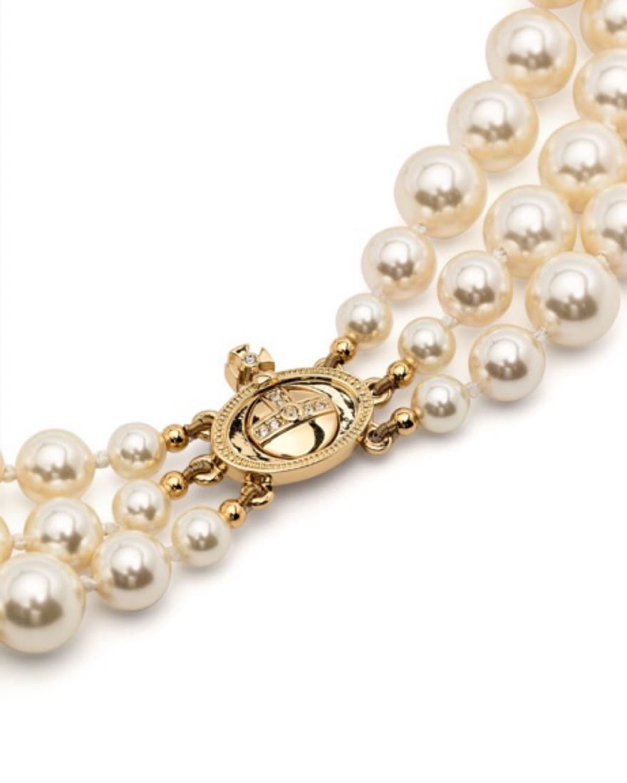 Vivienne Westwood - 3 Row Pearl Choker - Image 3