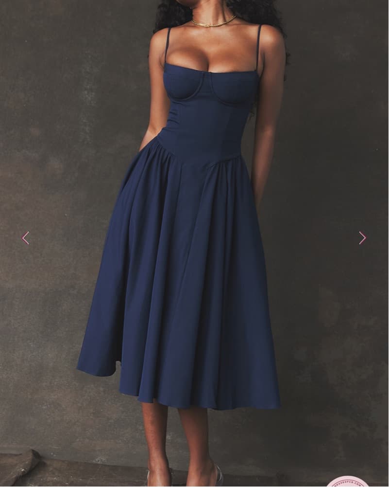 House Of CB Samaria French Navy Corset  - Image 1