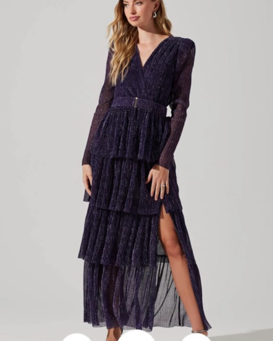 Astr The Label Tiered Maxi Dress S - Image 1