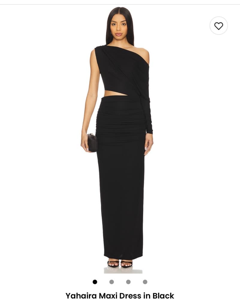 Revolve Black one Shoulder Maxi - Image 1