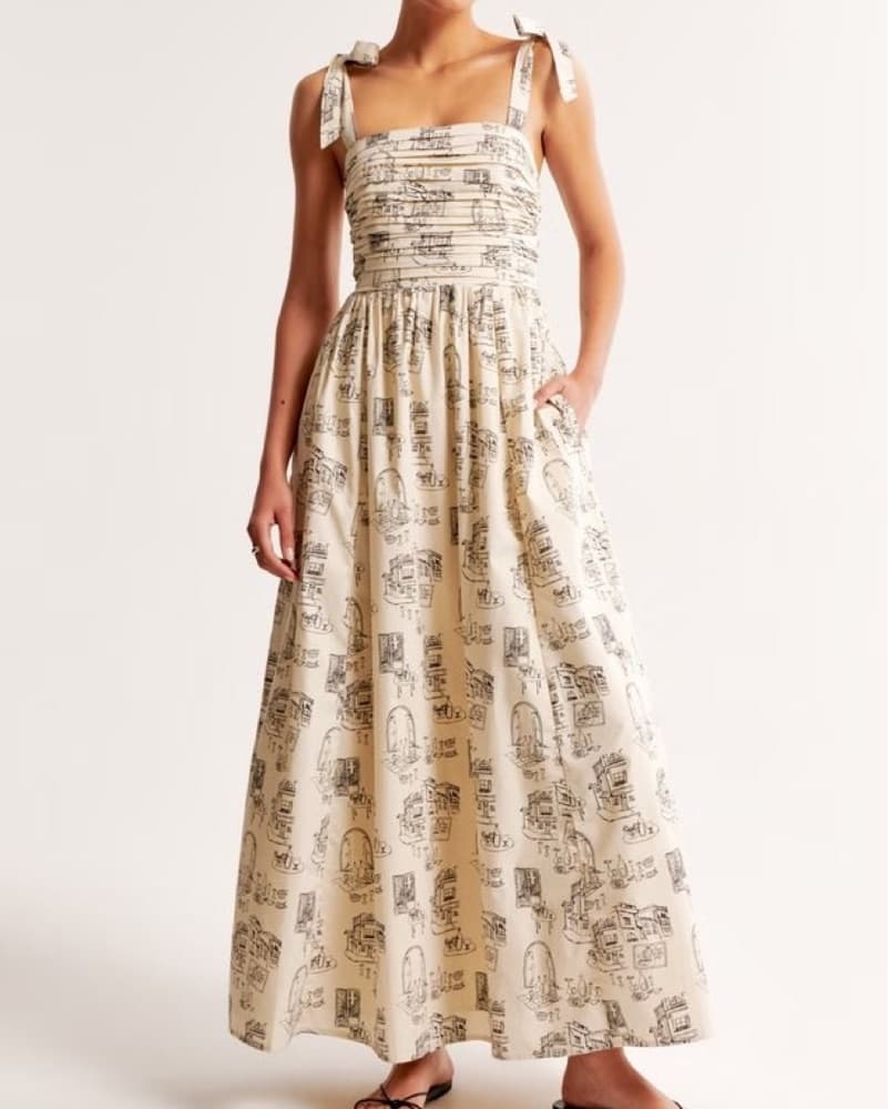 Chic Printed Maxi Dress - Image 1