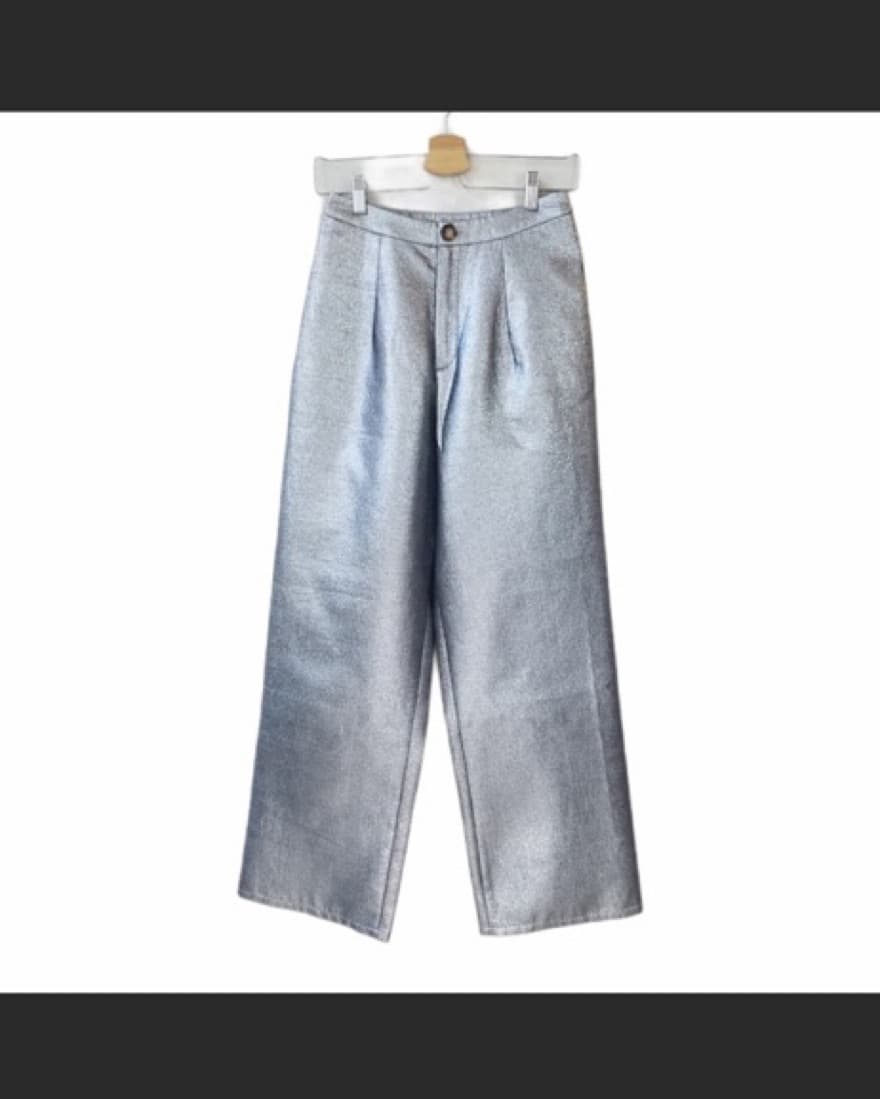 $200 Show Me Your MuMu Silver Trousers - Image 2