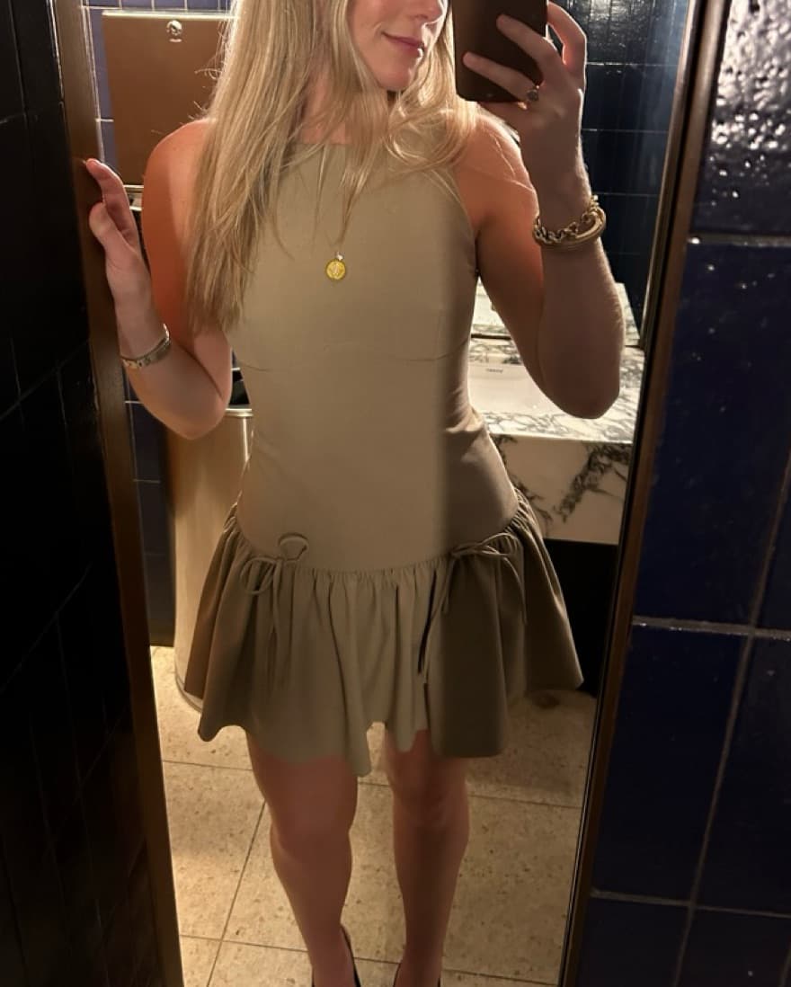 Zara drop waist bows dress - Image 4