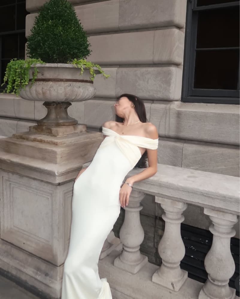 Butter Yellow Long Dress - Image 2