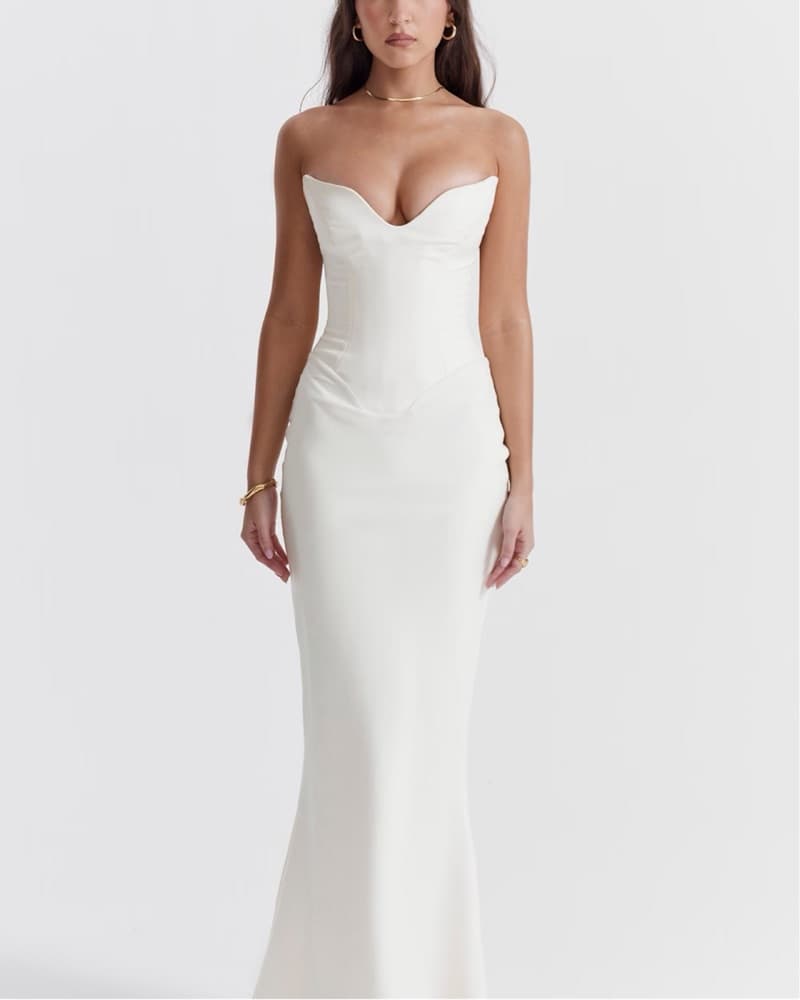 House Of CB White Tamara Dress - Image 1