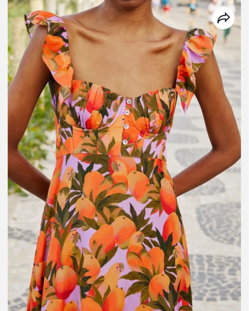 Vibrant Tropical Floral Maxi Dress - Image 3