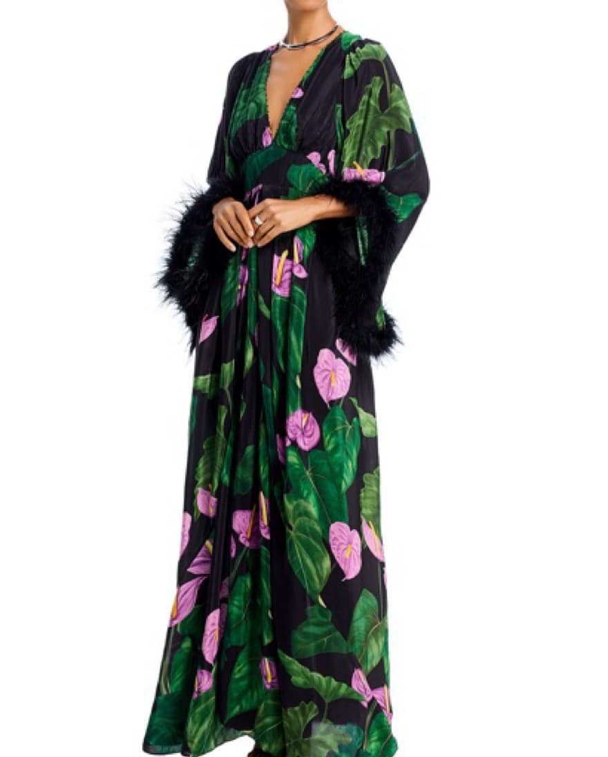 Farm Rio Anthurium Caftan Dress - Image 1