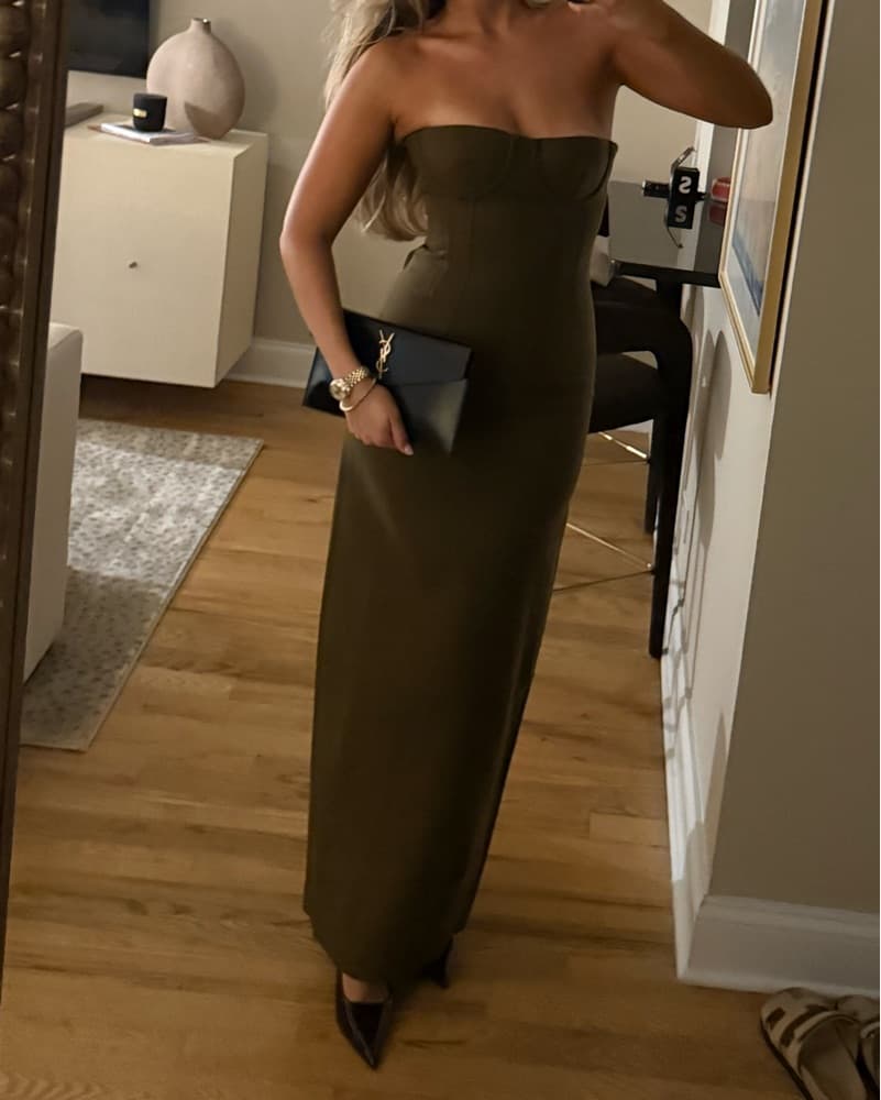 Helsa Linear Suiting Dress  - Image 4