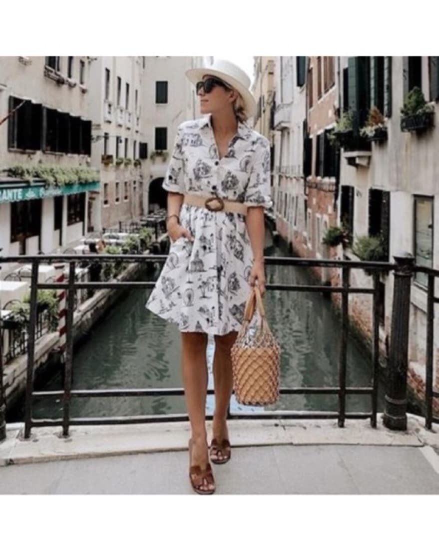 Maje Paris City Print Mini Shirt Dress - Image 1