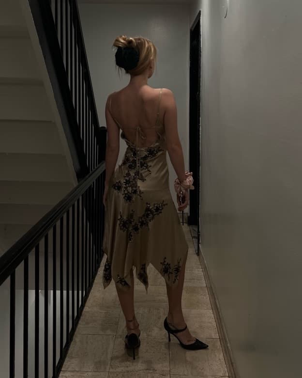 Stunning Silk Sue Wong Dress - Image 4