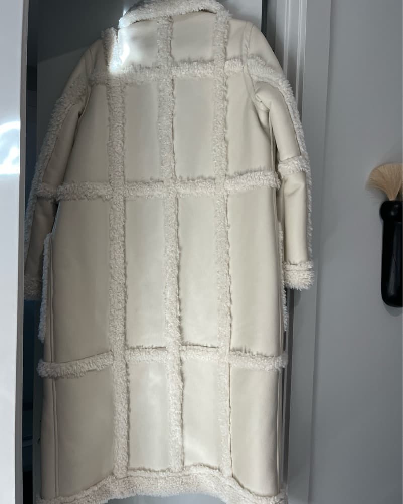STAND STUDIO Long Faux Shearling Jacket - Image 4