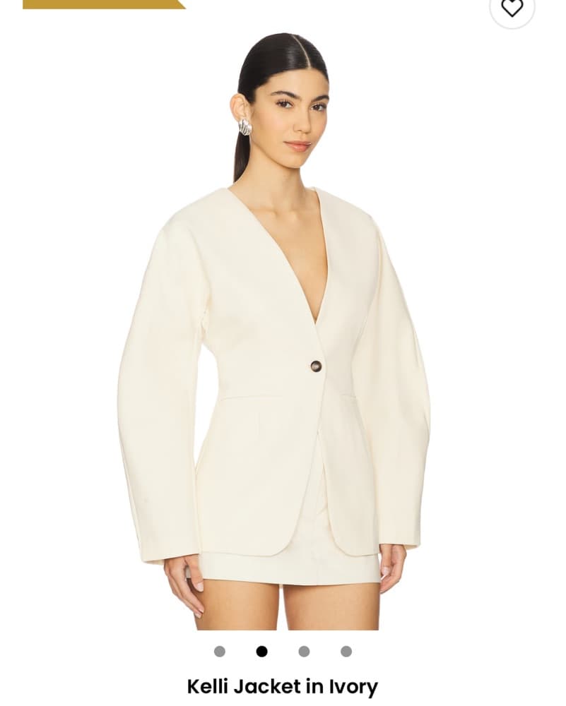 ALL THE WAYS Kelli Jacket In White  - Image 1
