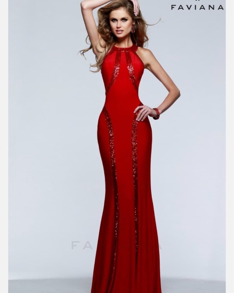 Faviana Red Dress  - Image 1