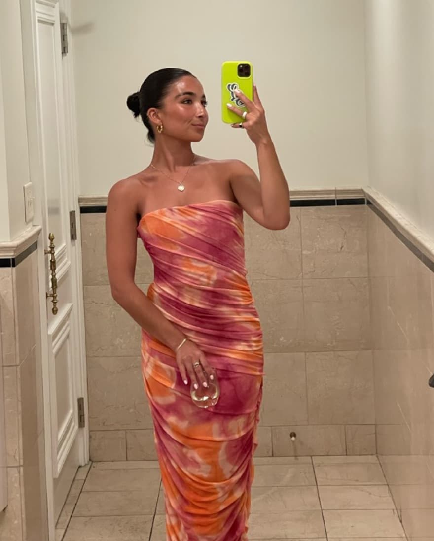 Orange And Pink Zara Dress - Image 1