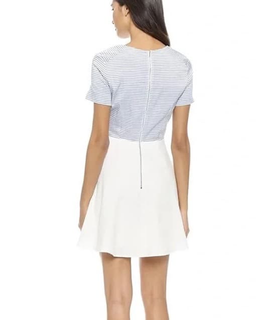 Line & Dot Striped Cutout Dress - Image 3