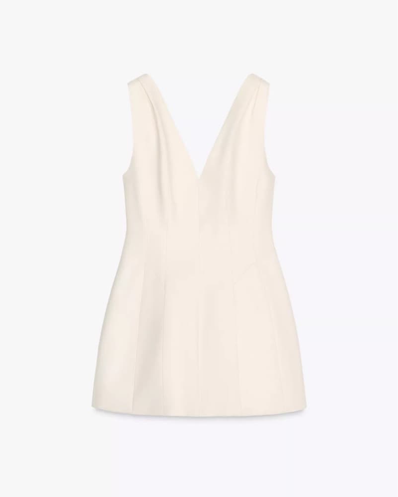 Ivory Mini Dress ZW Collection  - Image 2