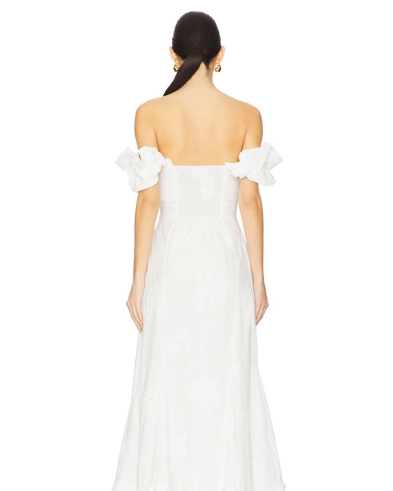 Line and Dot emberly maxi dress in white - Image 3