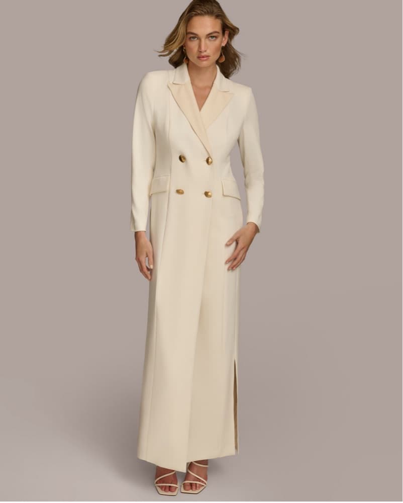 Ivory Maxi Coat Dress - Image 2