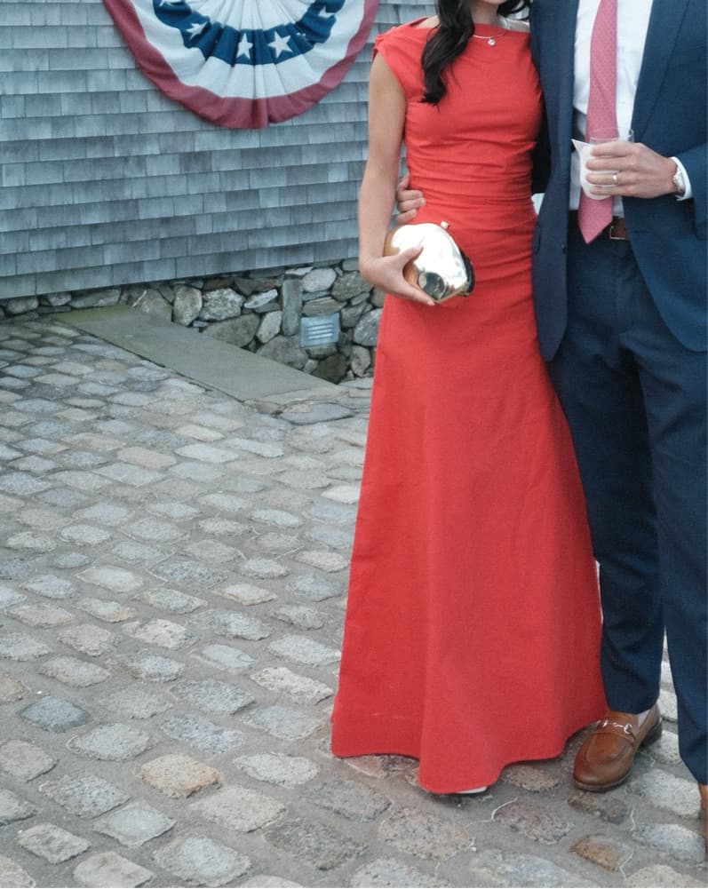 STAUD Maxi Phare Dress - Red Rose - Image 2