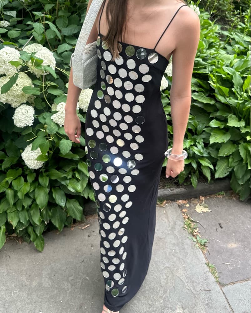Mango Mirror Black Gown - Image 1