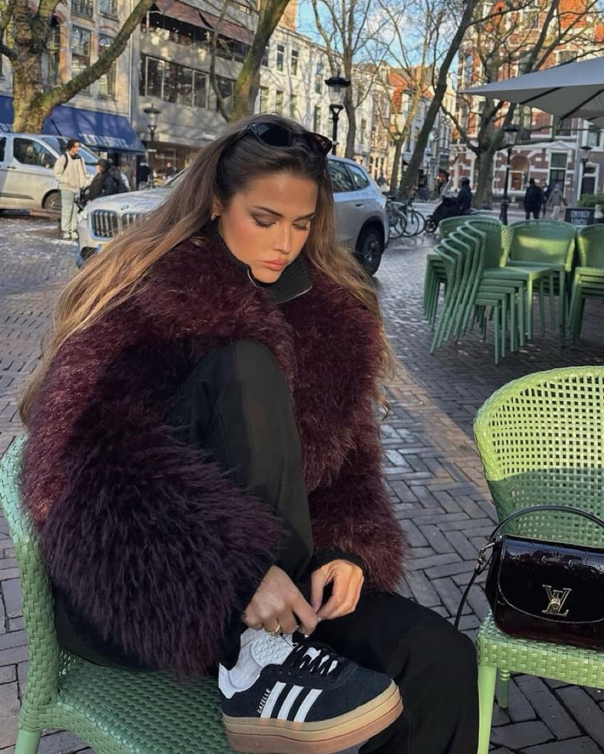 Burgundy Coat - Image 2