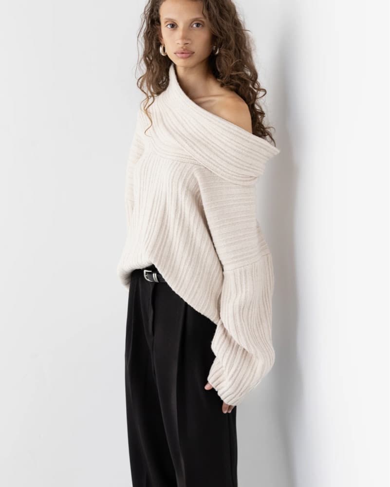 Oak + Fort OVERSIZED SLOUCHY OFF THE SHO - Image 2